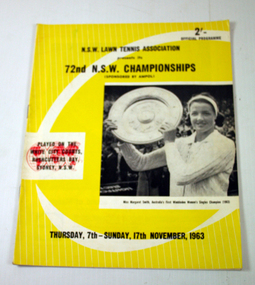 Tournament Programme, 1963