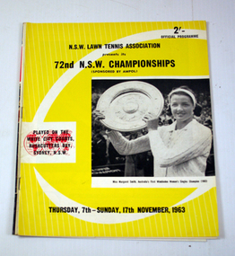 Tournament Programme, 1963