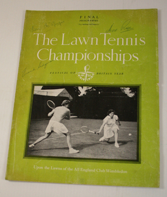 Tournament Programme, 1951