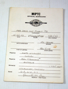 Score card, 28-Dec-83