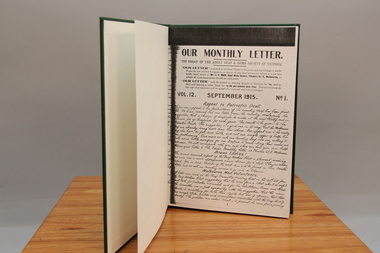 Newsletter, Our Monthly Letter Vol. 12-13 1915-1916