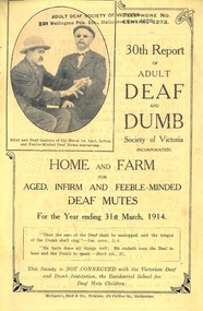 Annual Report, 30th Report of the Adult Deaf and Dumb Society of Victoria 1914