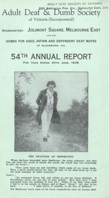 Annual Report, 54th Report of the Adult Deaf and Dumb Society of Victoria 1938