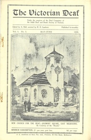Newsletter, The Victorian Deaf - May-June 1930