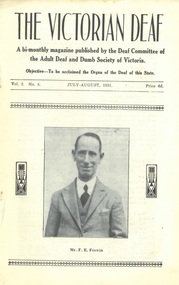 Newsletter, The Victorian Deaf - July-Aug 1931