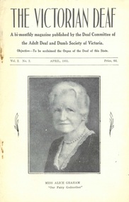 Newsletter, The Victorian Deaf - April 1931