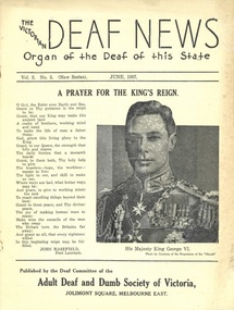 Newsletter, The Victorian Deaf News June 1937