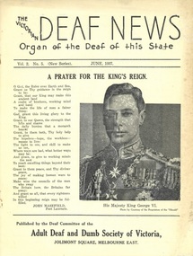 Newsletter, The Victorian Deaf News June 1937