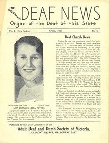 Newsletter, The Victorian Deaf News April 1938