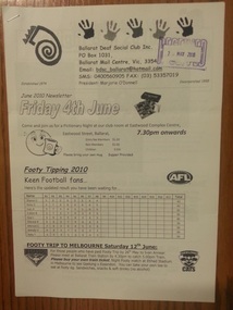 Newsletter, Newsletter June 2010