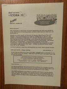 Newsletter, In Print - Issue 50 October 08