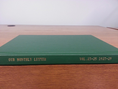 Newsletter, Our Monthly Letter - Vol. 23-25 1927-29