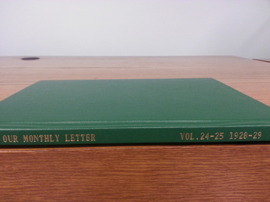 Newsletter, Our Monthly Letter - Vol. 24-25 1928-29