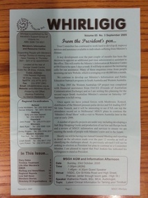 Newsletter, Whirligig - Volume 5 No. 3 September 2005