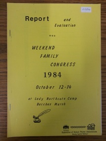 Report, Weekend Family Congress October 12-14 1984