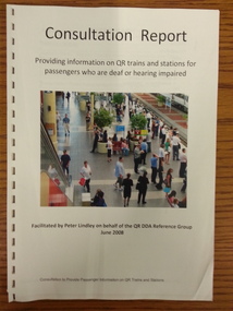 Report, Providing Information on QR Trains and Stations for Passengers who are Deaf or Hard of Hearing
