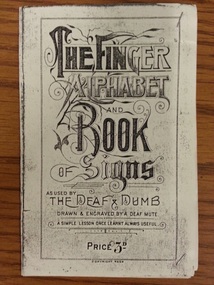 Booklet, The Finger Alphabet and Book of Signs