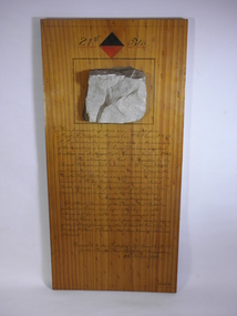 21St Battalion  A.I.F. Stone
