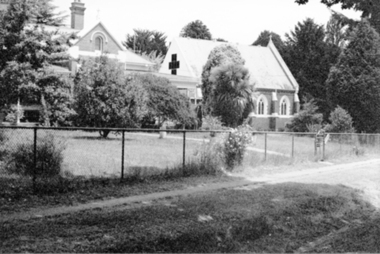 Photograph, Catholic Church and Presbytery, 1996