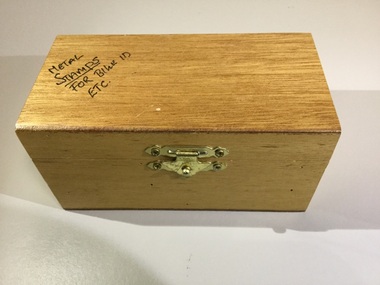 Wooden stamp box