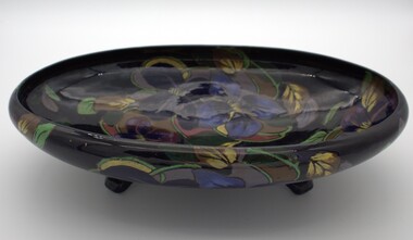 Ceramic - Bowl, Royal Stanley Ware, England, Ceramic glazed bowl with floral design