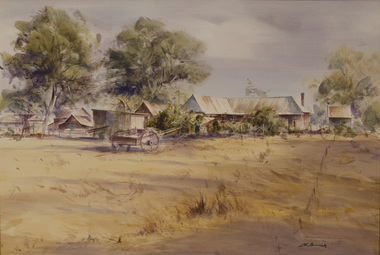 Painting, John Borrack, Last Days Ziebells "The Pines" Thomastown, c. 1970s