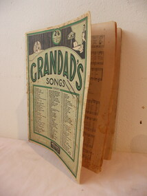 Book - Book, music, Published by Allan's Music. Printed by Allan and Co. 276 Collins Street, Melbourne, Granddad's Songs