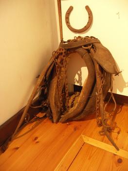 Fabric and leather harness for working horse