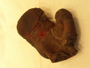 Handmade leather boxing glove