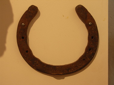 Large work-horse shoe with square nail holes