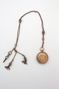 Accessory - Fobwatch, Chain and Key, c.1856-1890