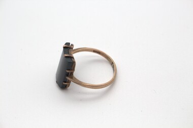 Accessory - Gold Ring with Black Stone