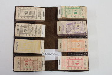 Provinicial Tickets and Holder, circa 1970