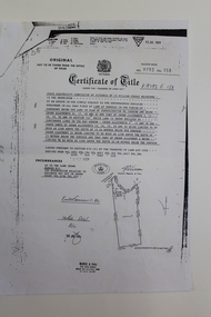 Title, Certificate of Title