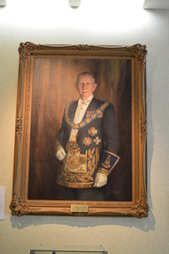 Painting, MWBro. Major General Sir Reginald Dallas Brooks K.C.B., K.C.M.C., D.C.M.C., D.C.V.O., D.S.O.K. St.J. Grand Master 1951-1963, 1960s