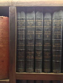 Journal series, Hailsham, Viscount, Halsbury's laws of England : being a complete statement of the whole Law of England, 1931