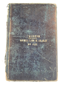 Membership Register, Register Ophir Lodge Ararat No. 423, first entry May 25th 1859