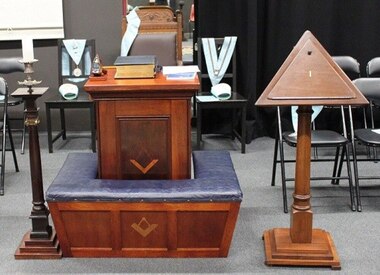 Worshipful Master Pedestal