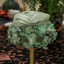 Pale Green Silk & Gauze Floral Hat