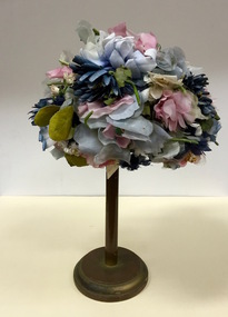 Multicoloured Silk Floral Hat