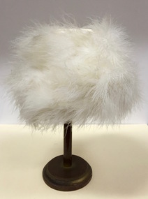 White Feather 'Turban' Hat