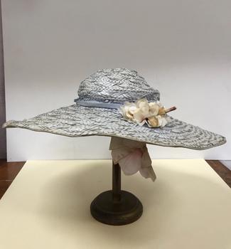 Grey Raffia Sun Hat