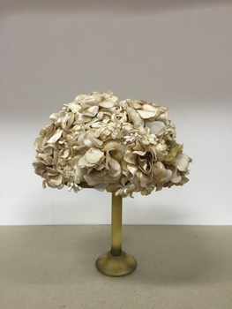 Ivory Silk Floral Hat