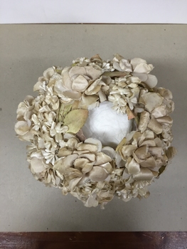 Ivory Silk Floral Hat