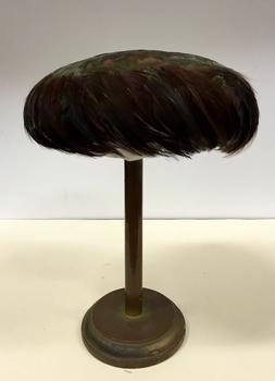 Iridescent Feather 'Saucer' Hat