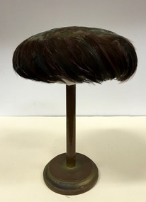 Iridescent Feather 'Saucer' Hat