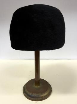 Black Felt and Grosgrain Hat
