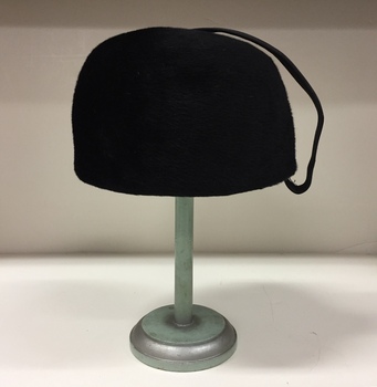 Black Felt and Corduroy Hat