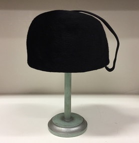 Black Felt and Corduroy Hat
