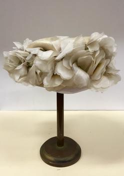 Cream Silk Floral Hat 'Cezanne'